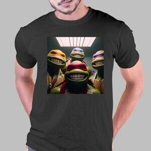 Teenage Mutant Ninja Turtles Grill T-Shirt Retro TMNT Cartoon Fan Tee 83